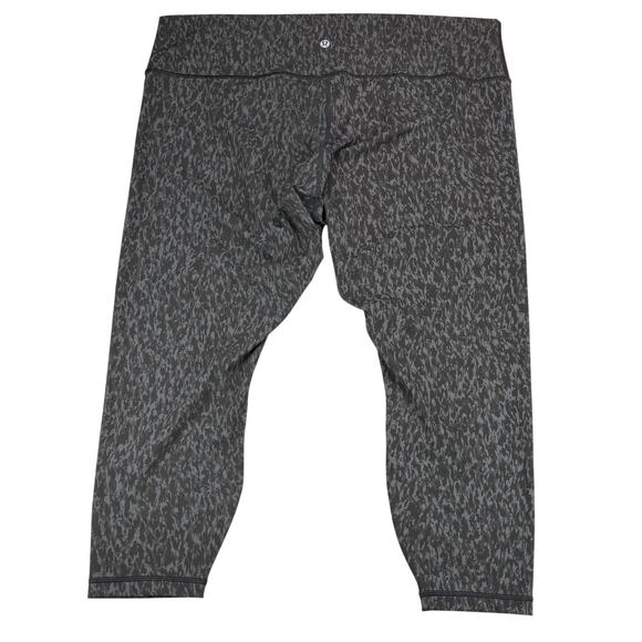LULULEMON Wunder Under High-Rise Tight 25" Size 20 Leopard Camo Deep Coal Multi - Picture 5 of 8